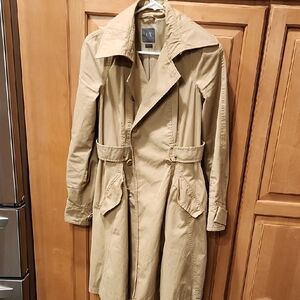 Armani Exchange Tan Trench Coat
